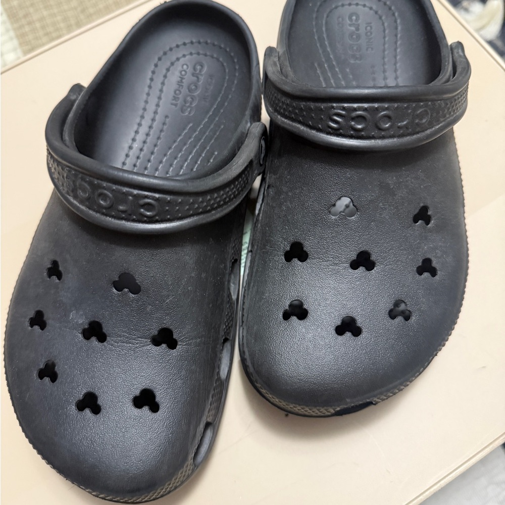 Disney CROCS Black Sandals